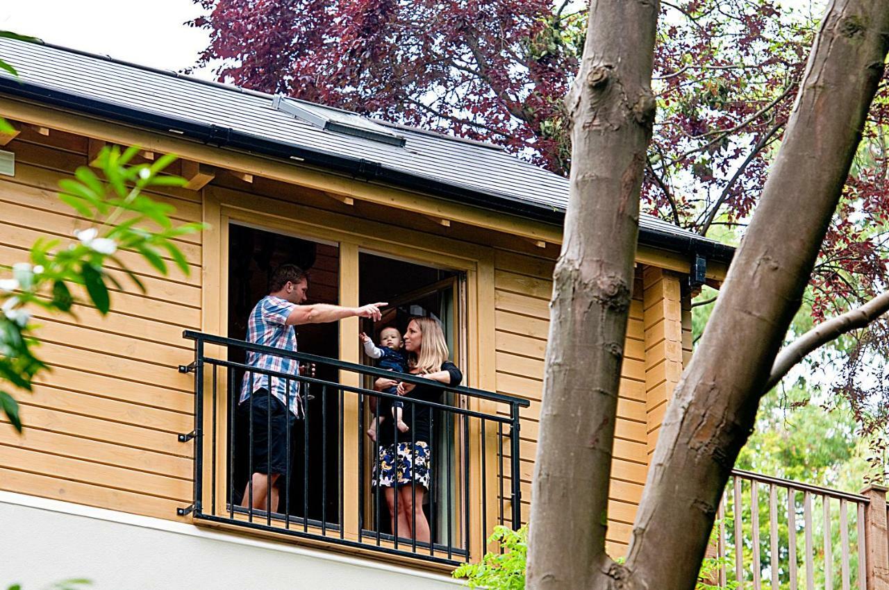 הוילה בורנמות' Alum Chine Log Cabin מראה חיצוני תמונה